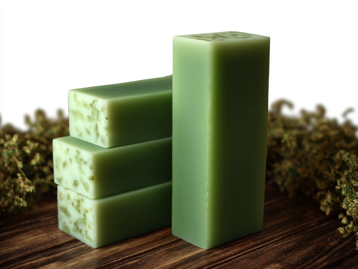 spearmint arisanal soap - spearmint deodorizing soap - spearmint refresh soap
