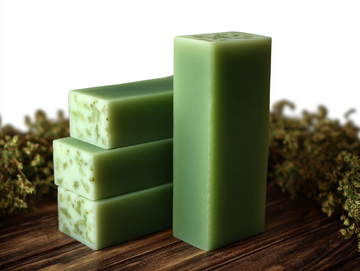 spearmint arisanal soap - spearmint deodorizing soap - spearmint refresh soap